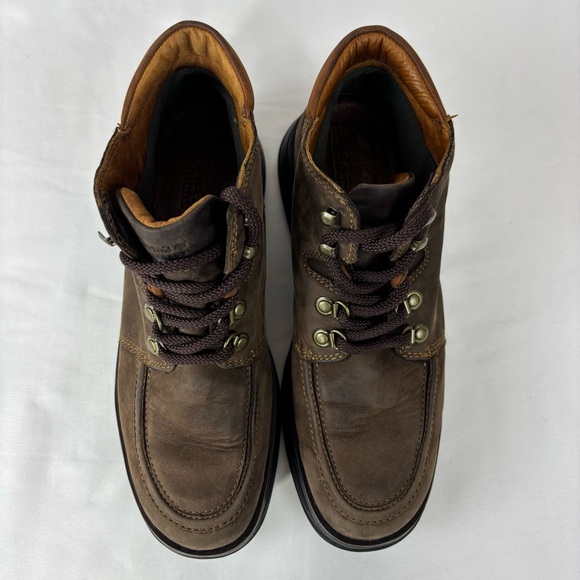 Timberland Leather Boots Rugged Outdoor Combat Comfort Ankle Boot Brown Sz 8.5 - Picture 6 of 15